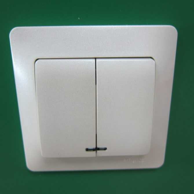 Как подключить двойной выключатель с подсветкой: viko схема