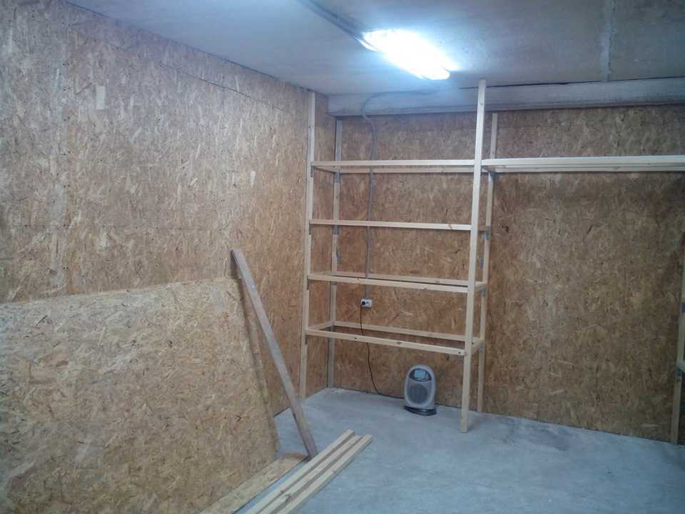 Обшивка гаража осб плитами потолка и стен