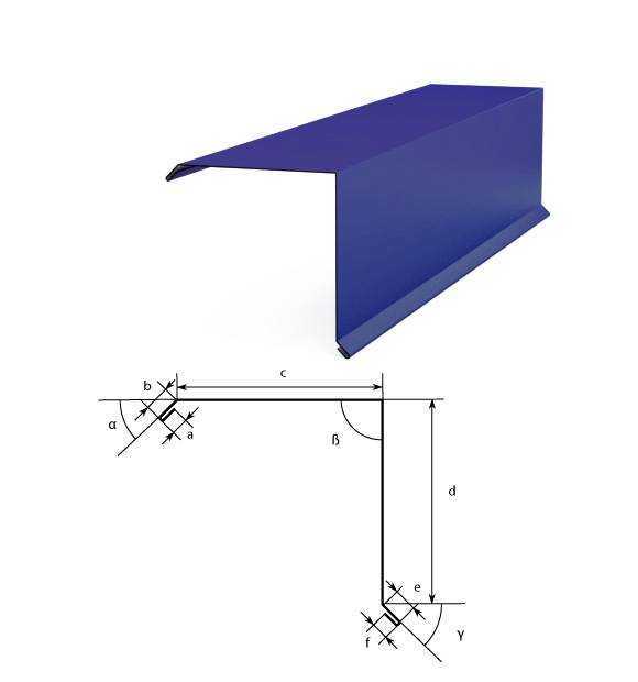Ветровая планка для металлочерепицы: монтаж, размеры
