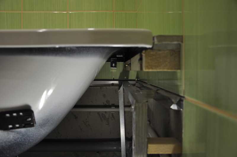 Как закрепить металлическую ванну к стене? - строительные рецепты мира