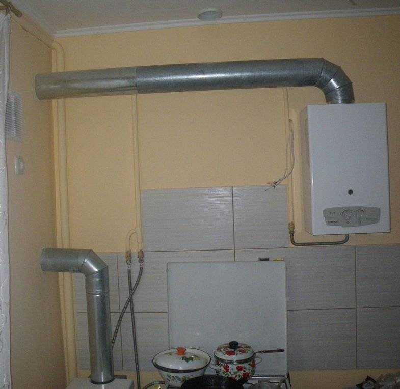 Особенности вытяжки для газовой колонки