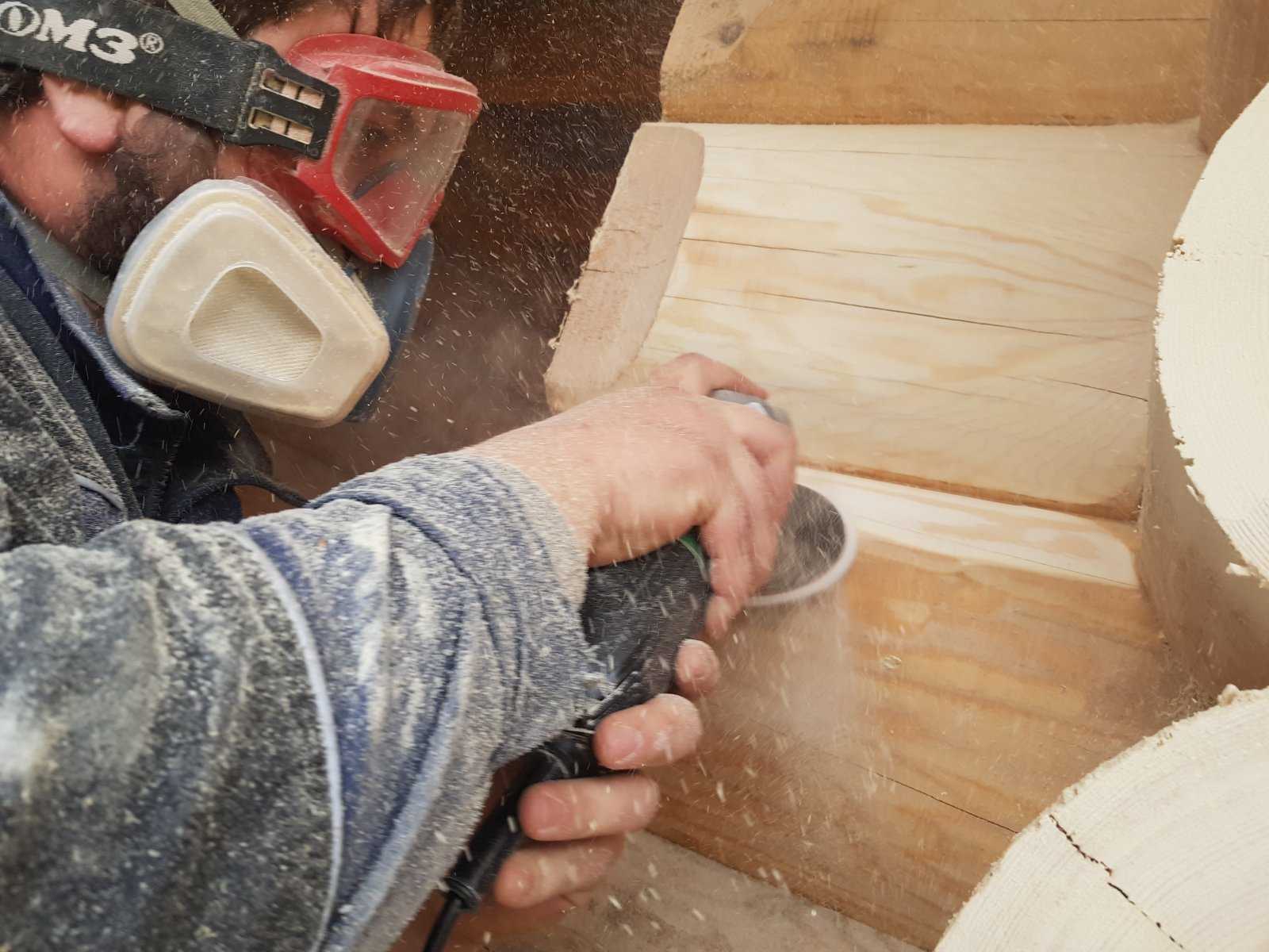 Шлифовка бруса — современная механическая и ручная обработка древесины (80 фото)