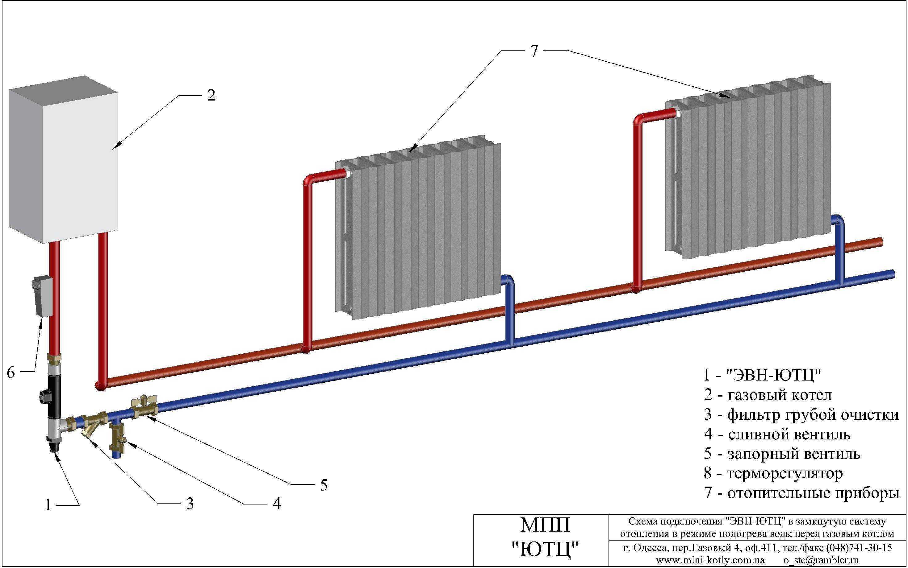 Котел электрический для отопления схема отопления