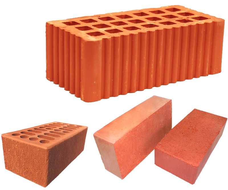 Основные виды строительного кирпича