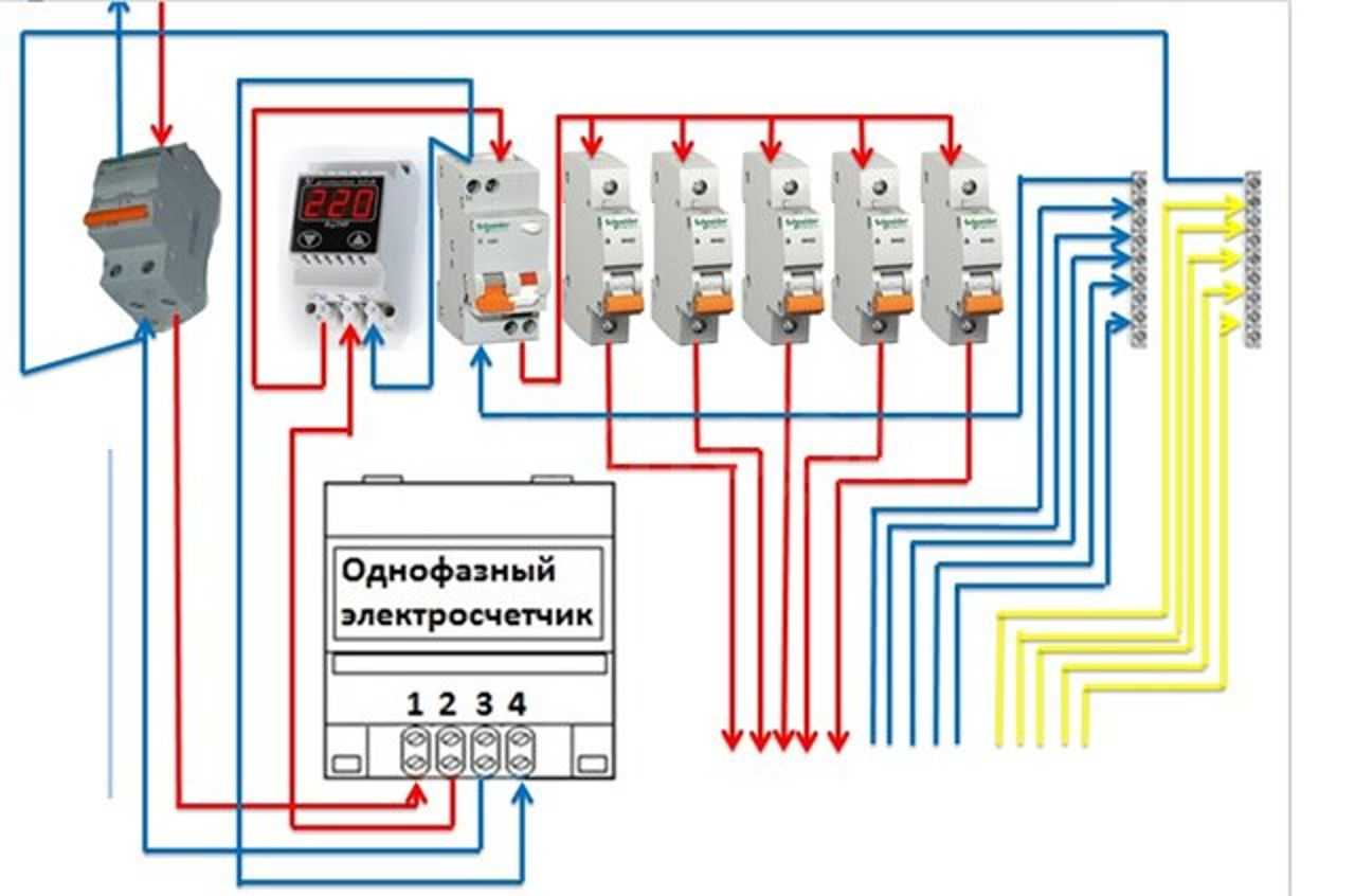 Реле контроля напряжения схема подключения в трехфазную сеть
