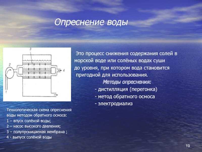 Опреснение воды технологии. Методы опреснения морской воды. Химический способ опреснения воды. Обессоливание морской воды. Схема опреснения морской воды.