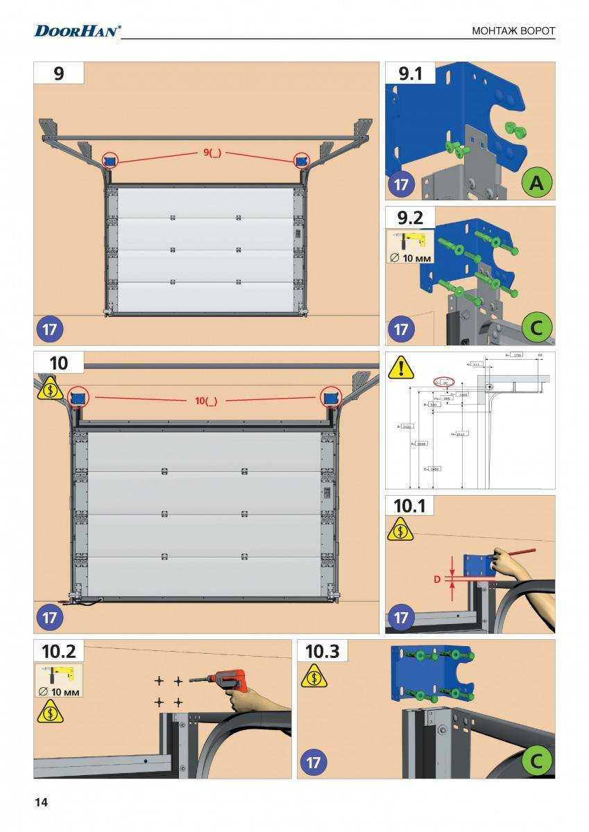 Подготовка проема для установки гаражных секционных ворот | spb.alutech.ru